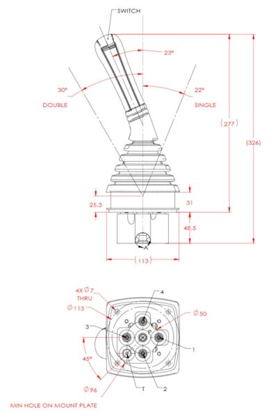 JSC Compact Hydraulic Joysticks | QP Hydraulics